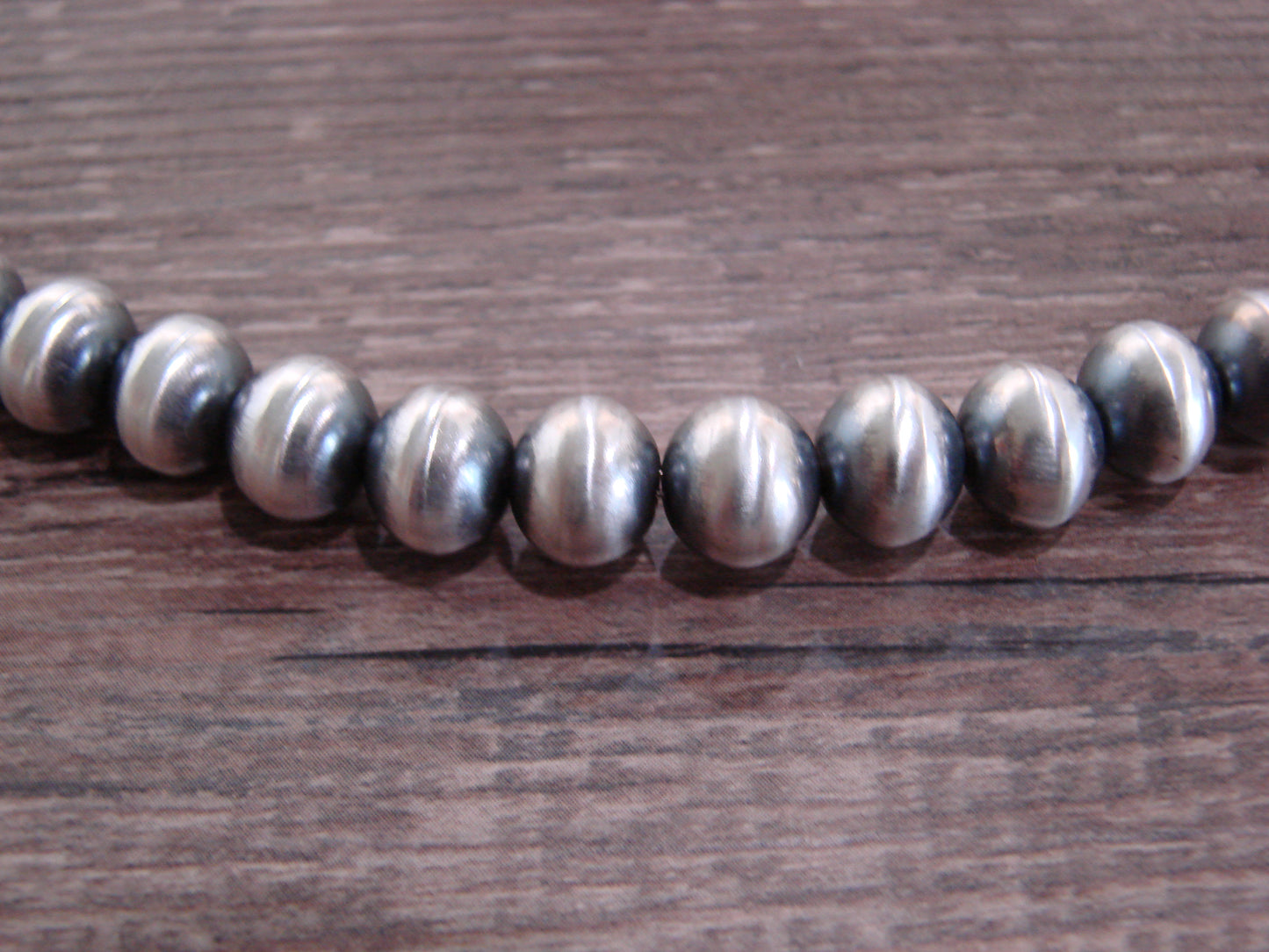 Native American Sterling Silver Navajo Pearl 24" Necklace by Halwood