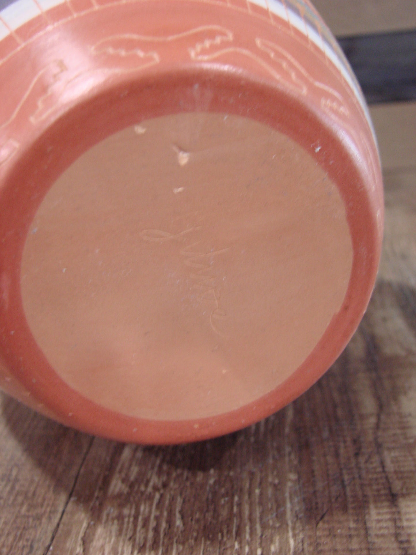 Native American Hand Etched & Hand Painted Pottery - Gilmore