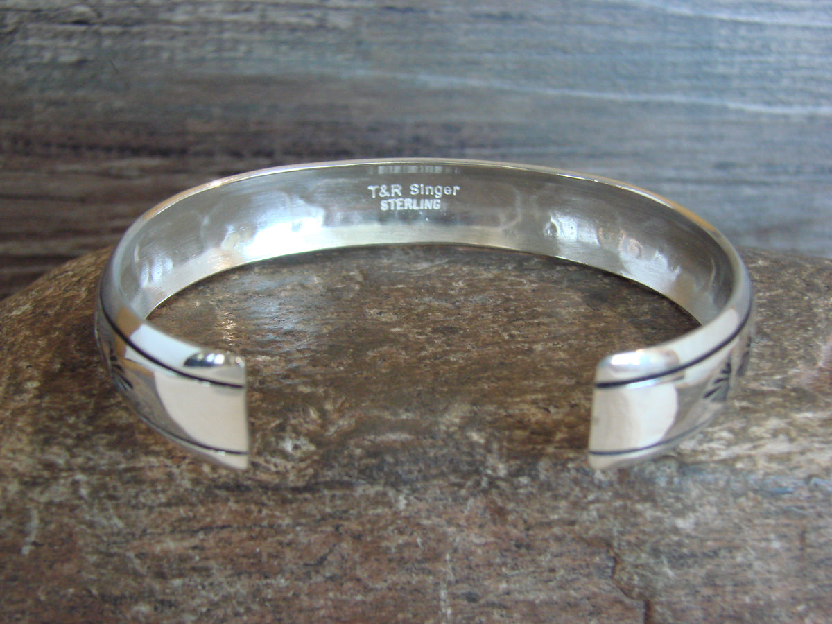 Native American Sterling Silver Bear Bracelet by Singer