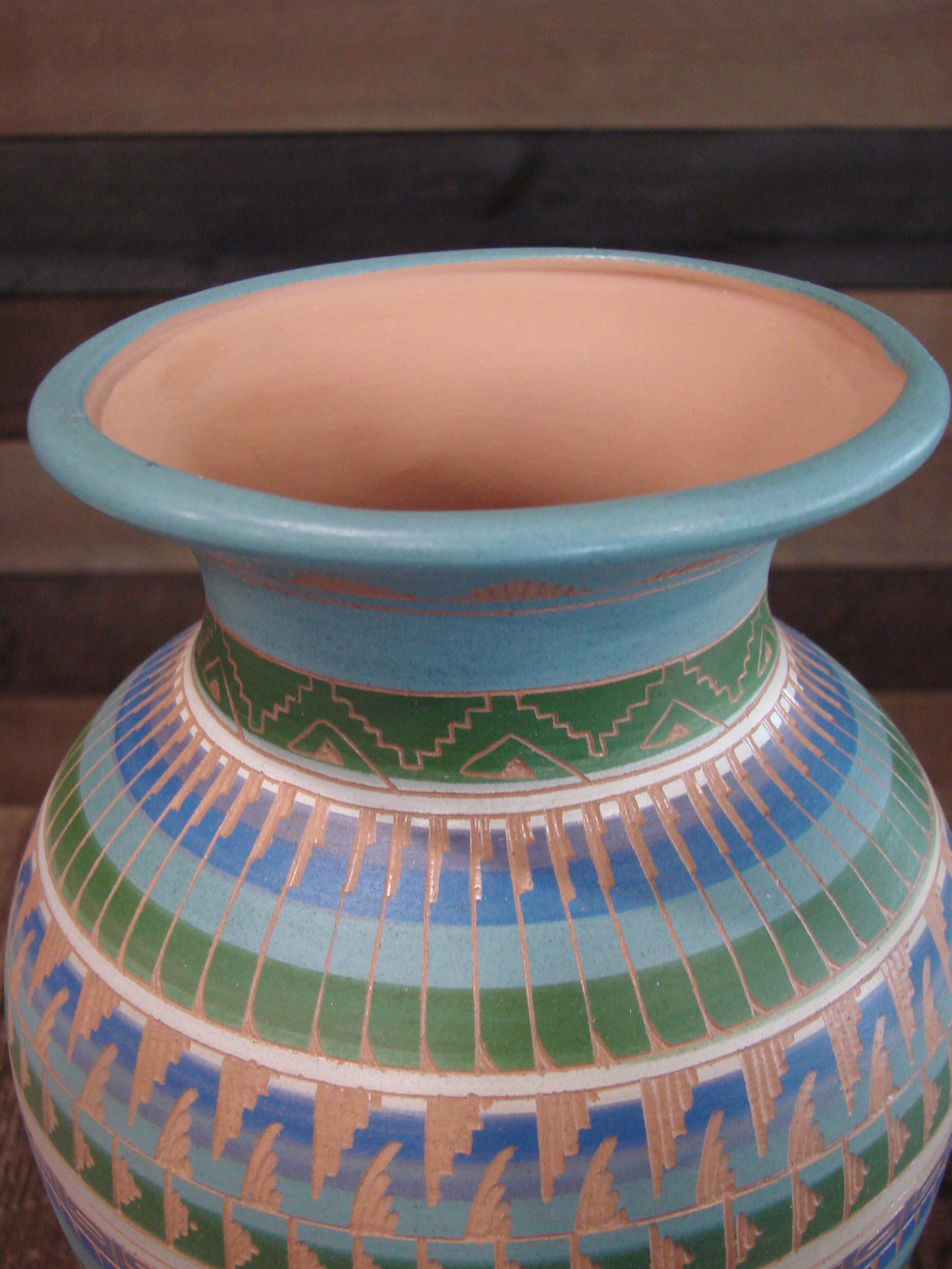 Native American Hand Etched & Hand Painted Pottery - Gilmore