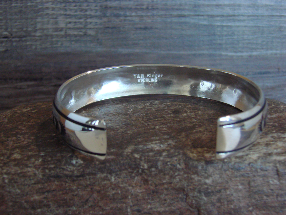 Native American Sterling Silver Petroglyph Bracelet by Singer