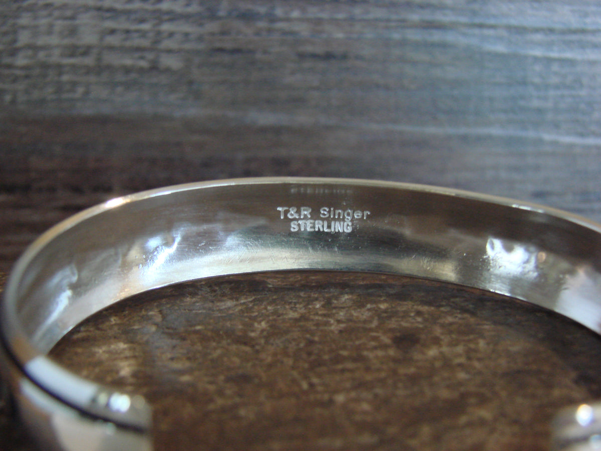 Native American Sterling Silver Petroglyph Bracelet by Singer