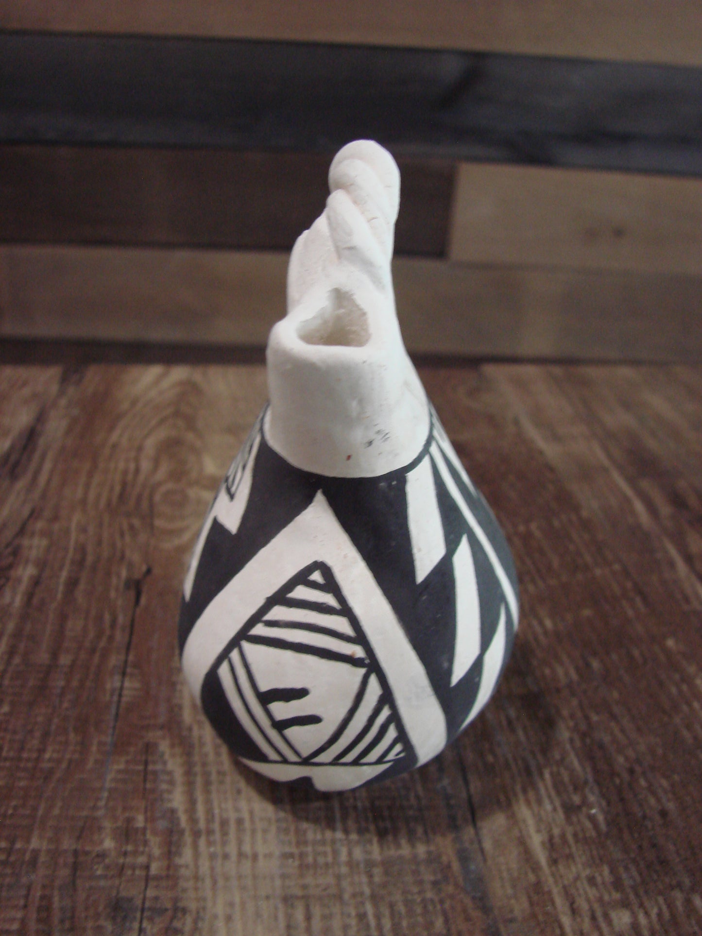 Native American Acoma Small Hand Made Wedding Vase - JL