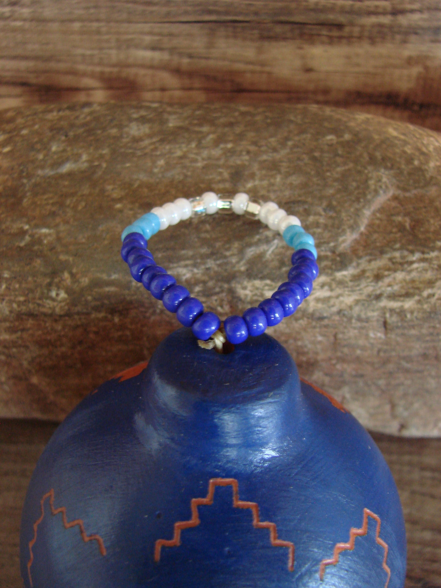 Native American Hand Etched Beaded Dream Catcher Ornament - Benally