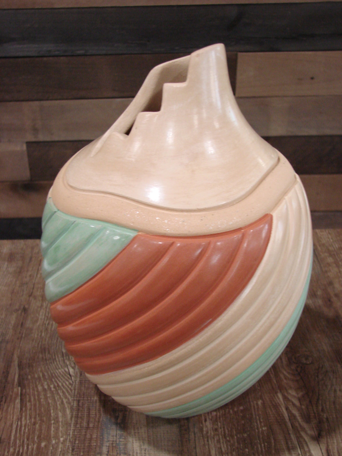 Native American Jemez Clay Hand Coiled Pottery Signed Yepa