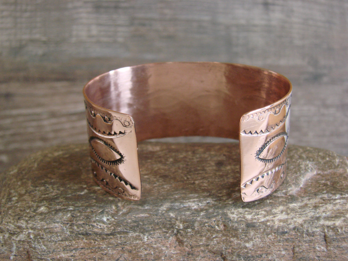 Native American Navajo Copper Bracelet by Elaine Tahe