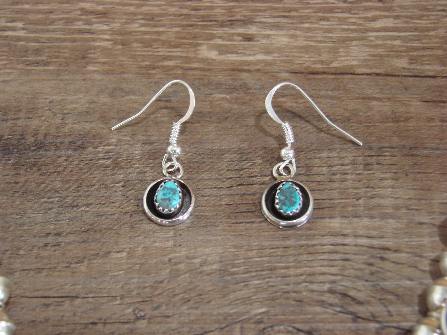 Native American Sterling Silver Turquoise Squash Blossom Set by Garcia