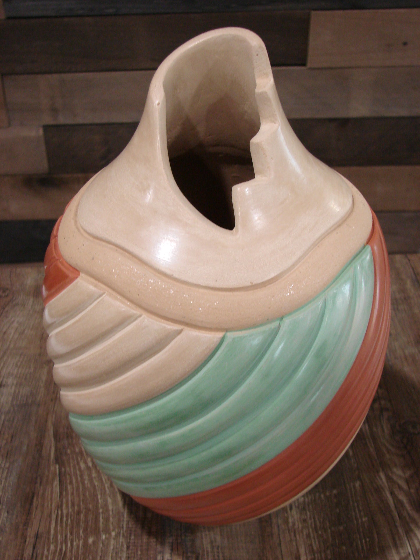 Native American Jemez Clay Hand Coiled Pottery Signed Yepa