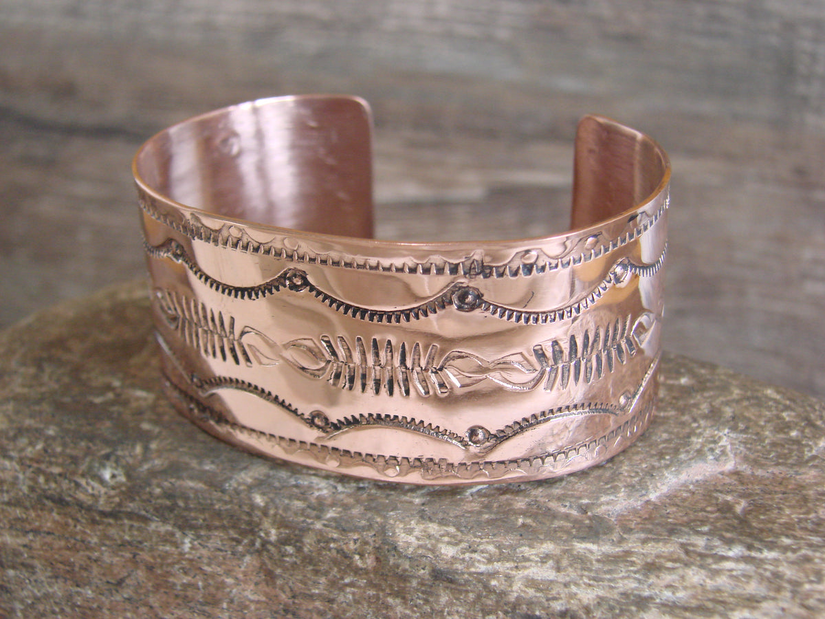 Native American Navajo Copper Bracelet by Elaine Tahe