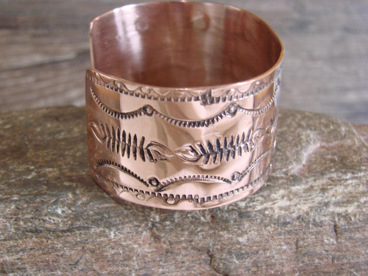 Native American Navajo Copper Bracelet by Elaine Tahe