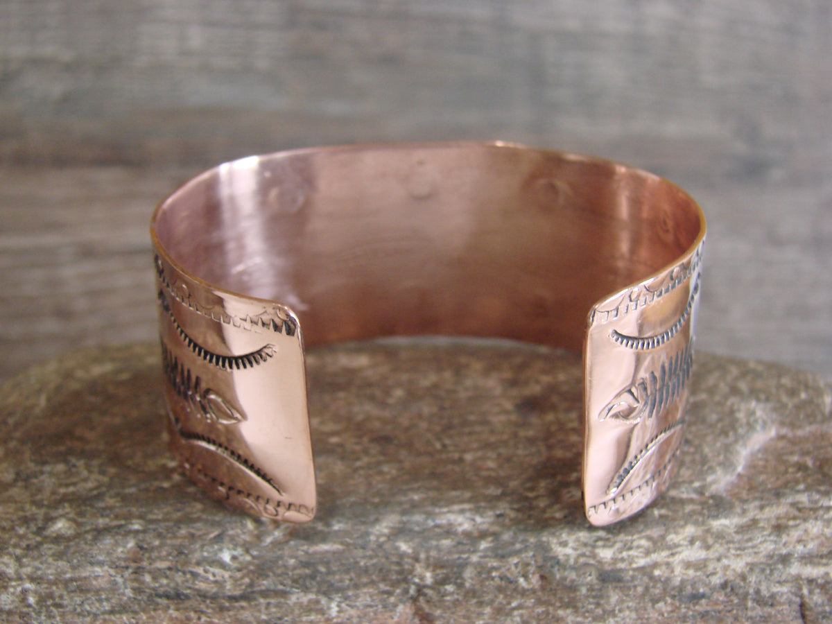 Native American Navajo Copper Bracelet by Elaine Tahe