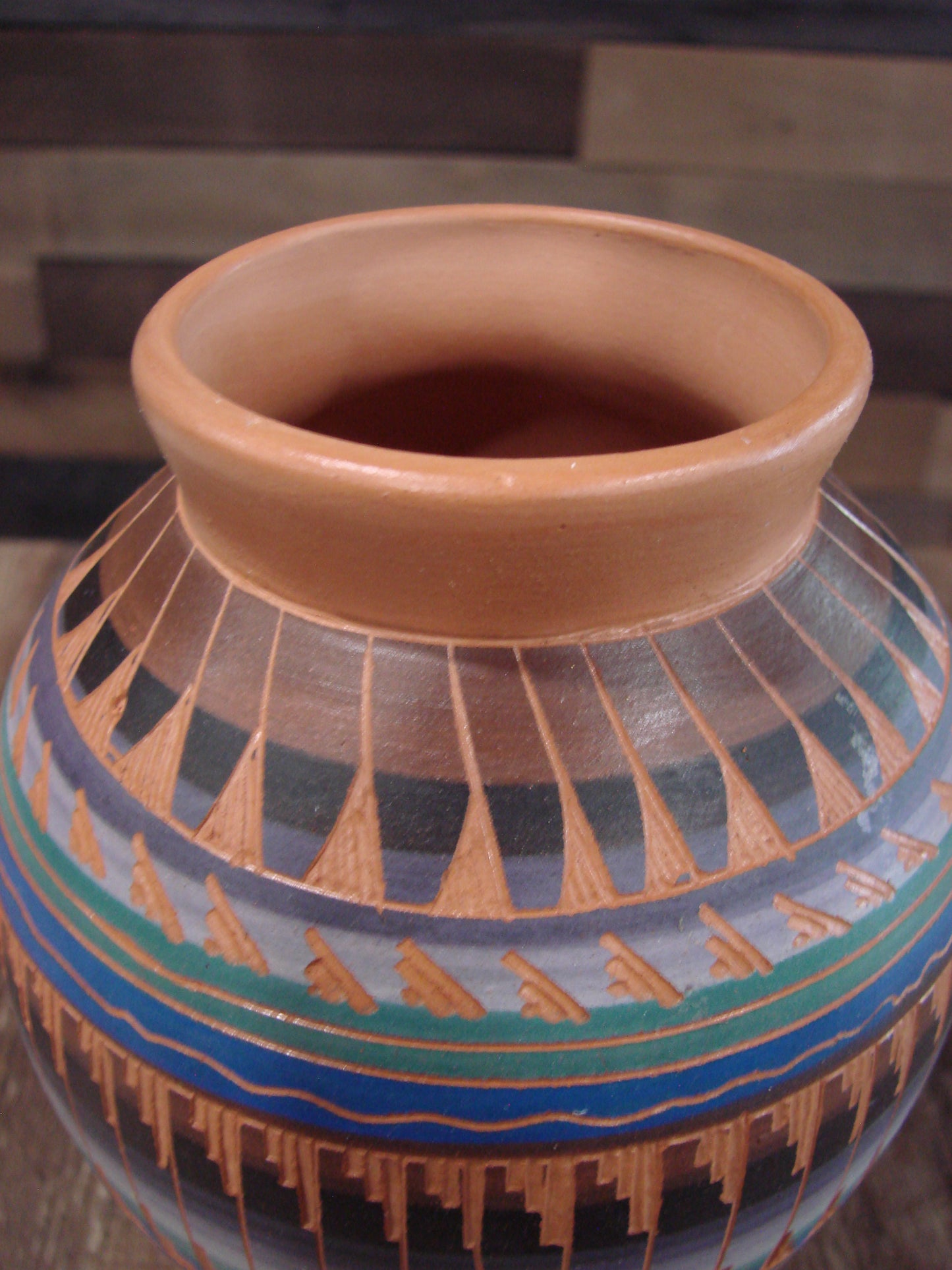 Native American Hand Etched & Hand Painted Pottery - Gilmore