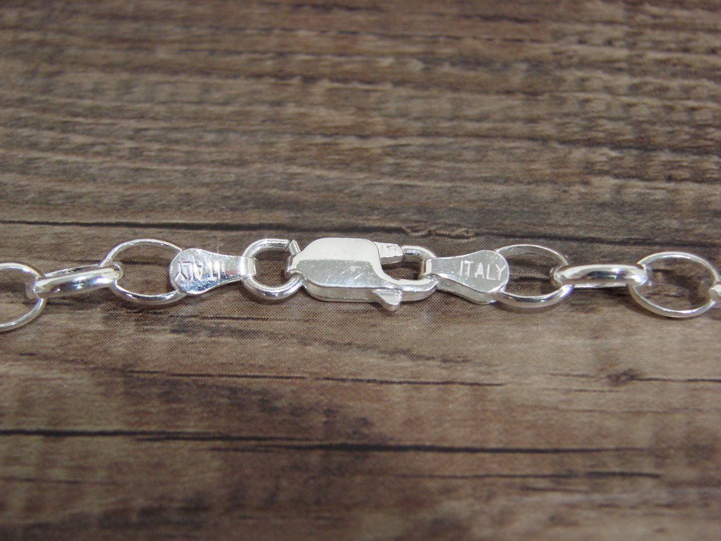 Native American 19" Sterling Silver & Turquoise Heart Link Necklace by Begay