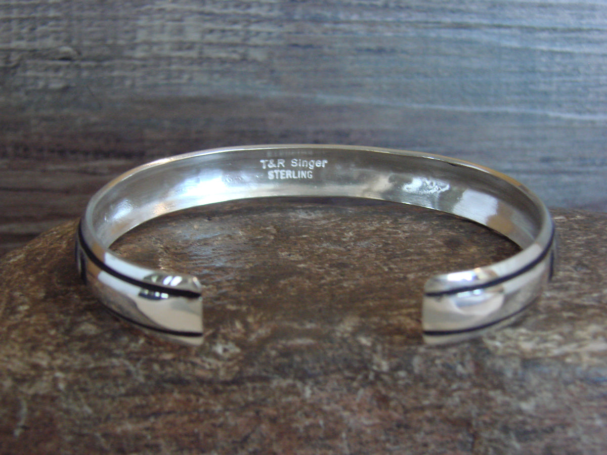 Native American Sterling Silver Petroglyph Bracelet by Singer