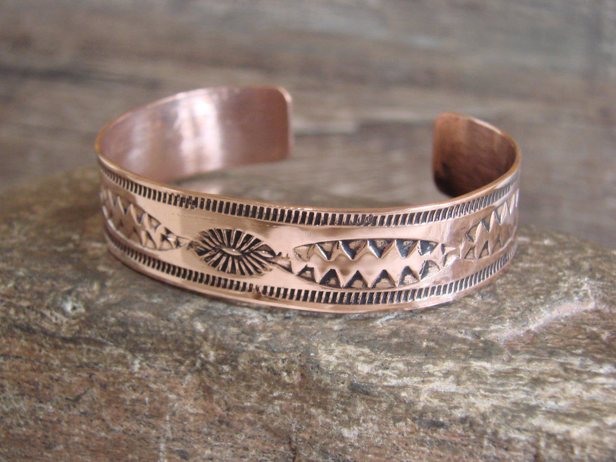Native American Navajo Copper Bracelet by Elaine Tahe