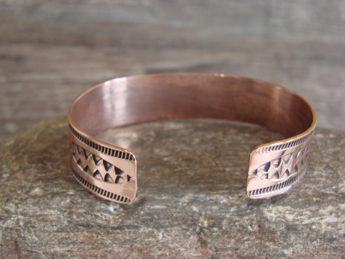 Native American Navajo Copper Bracelet by Elaine Tahe
