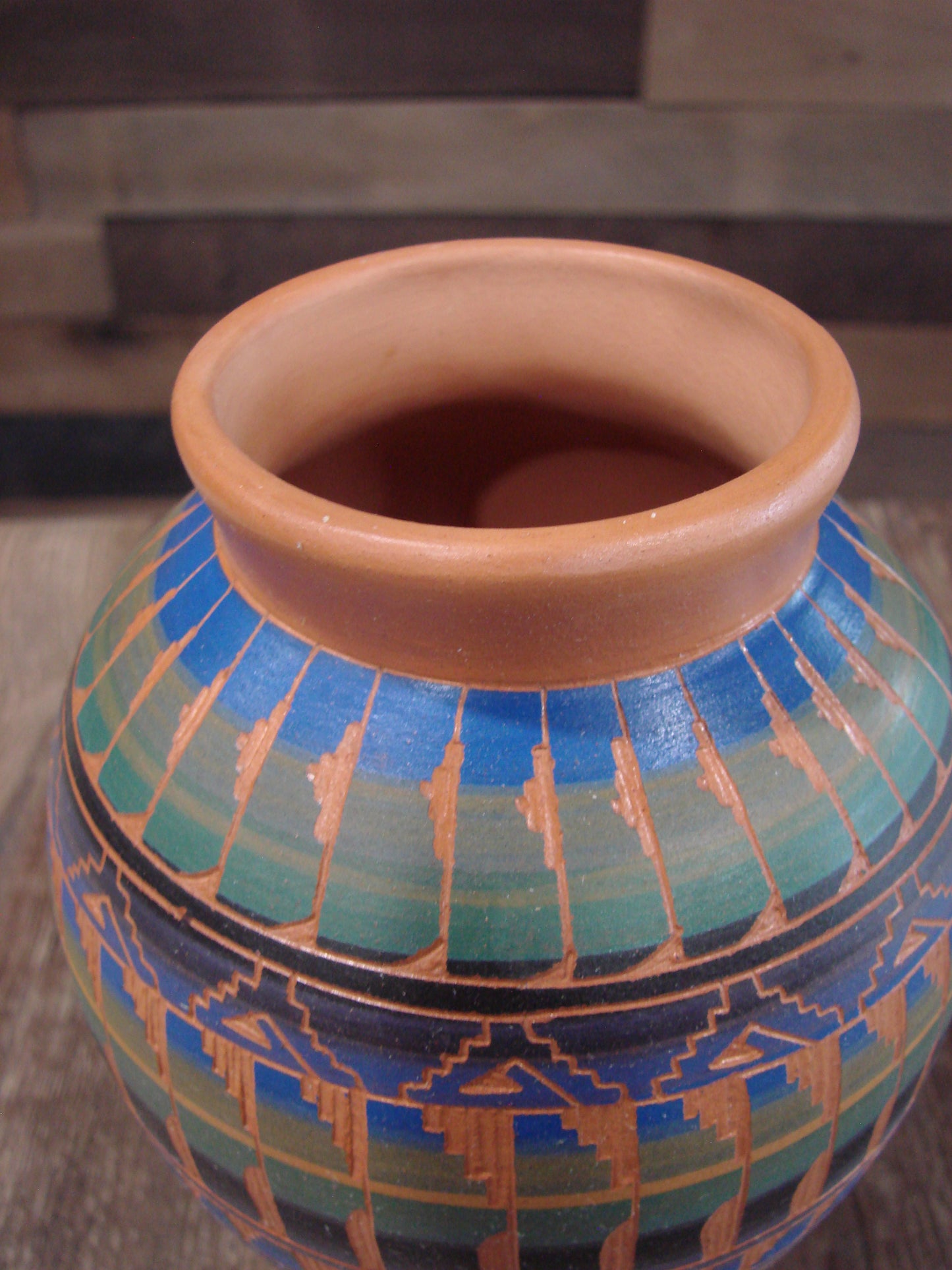 Native American Hand Etched & Hand Painted Pottery - Gilmore