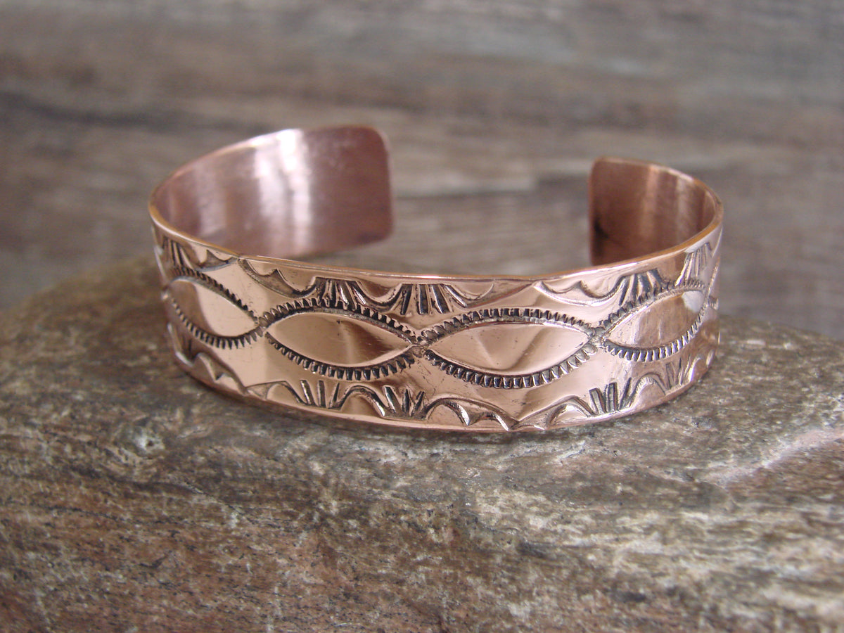 Native American Navajo Copper Bracelet by Elaine Tahe