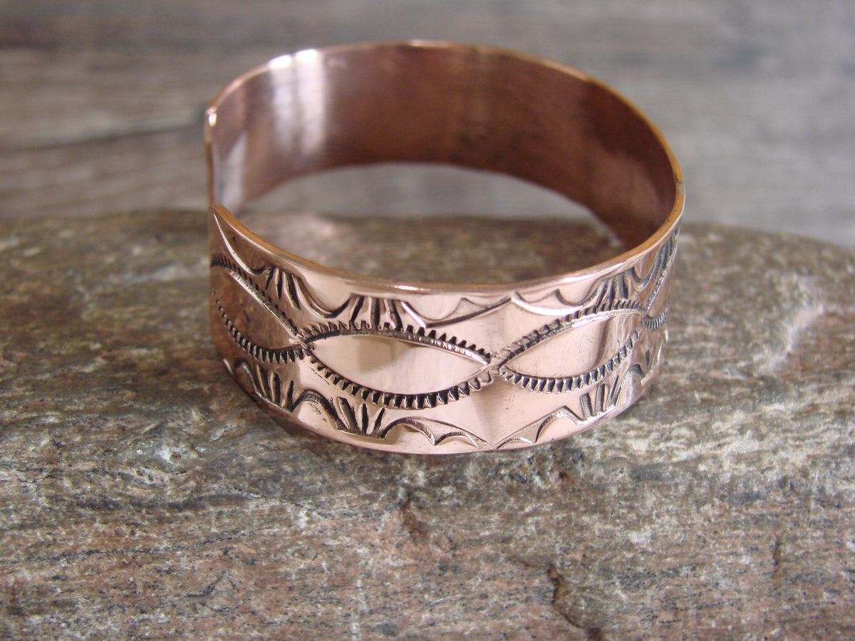 Native American Navajo Copper Bracelet by Elaine Tahe