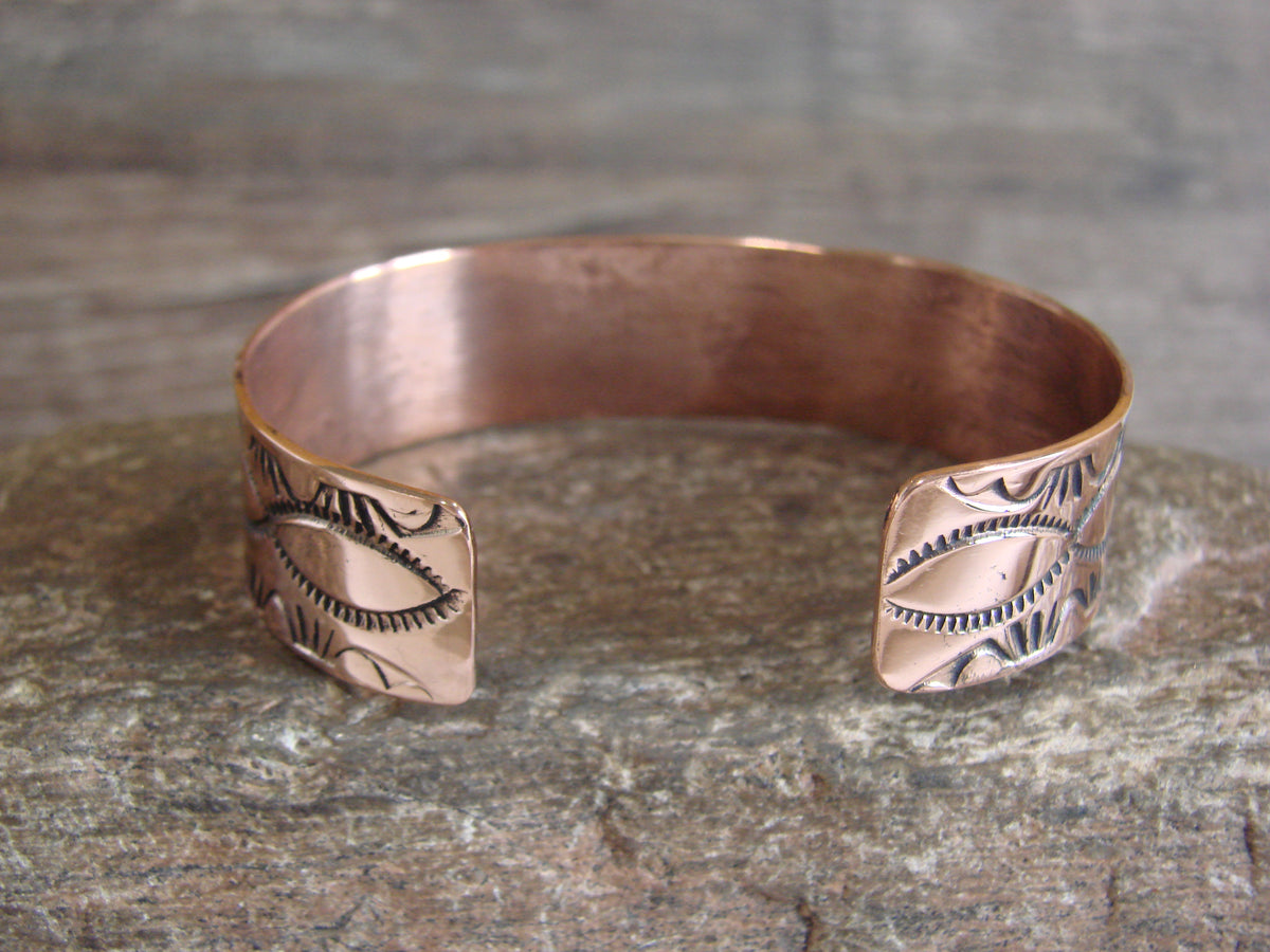 Native American Navajo Copper Bracelet by Elaine Tahe