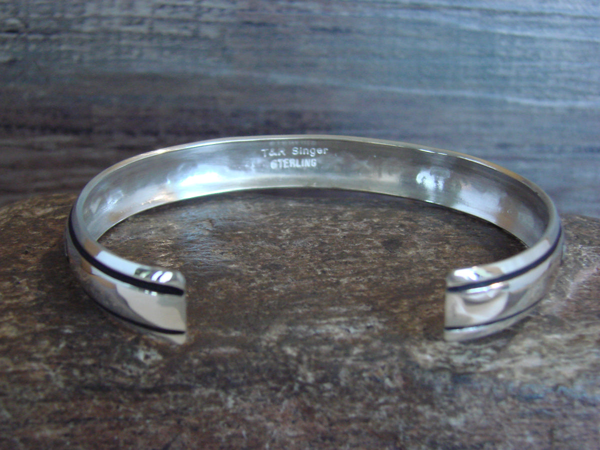 Native American Sterling Silver Petroglyph Bracelet by Singer