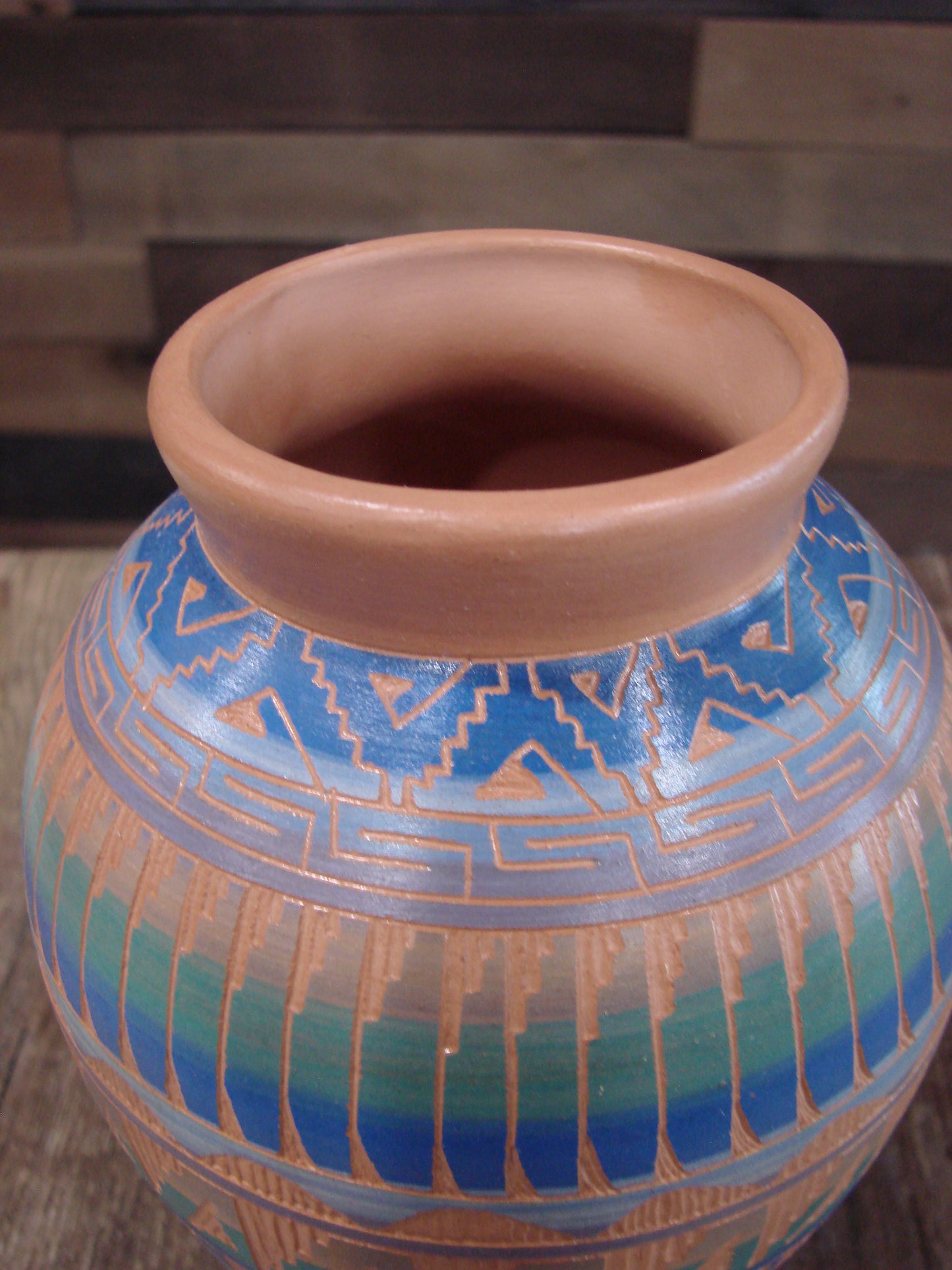 Native American Hand Etched & Hand Painted Pottery - Gilmore