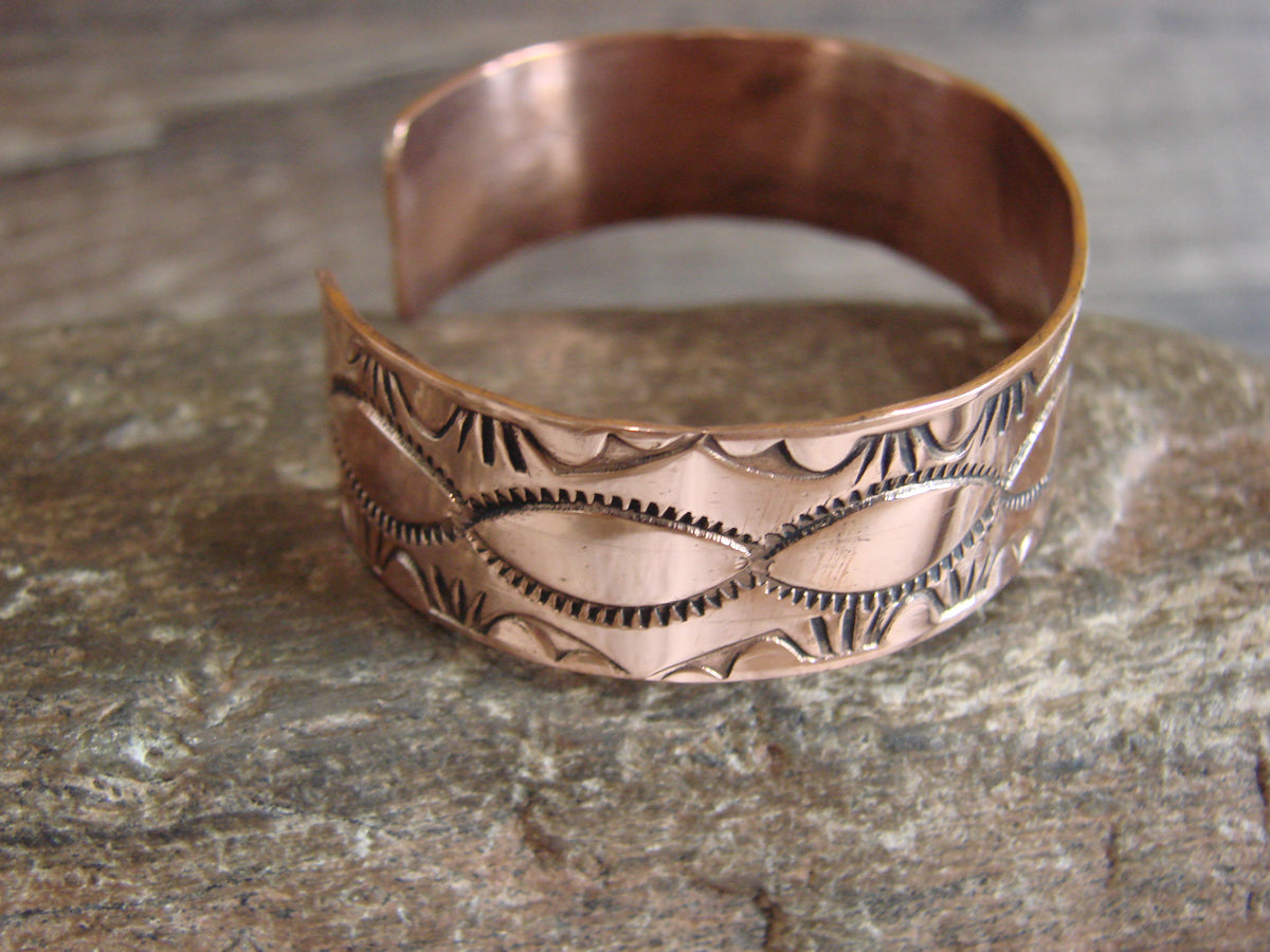 Native American Navajo Copper Bracelet by Elaine Tahe