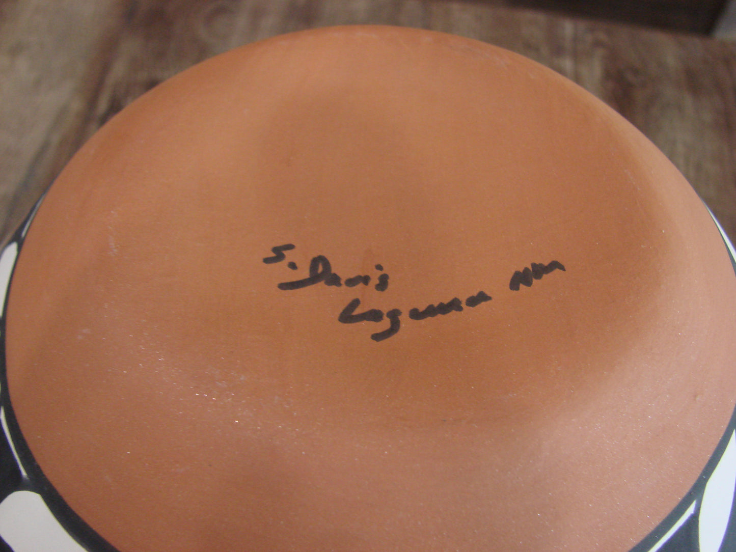 Native American Fine Line Laguna Hand Painted Pottery by Davis