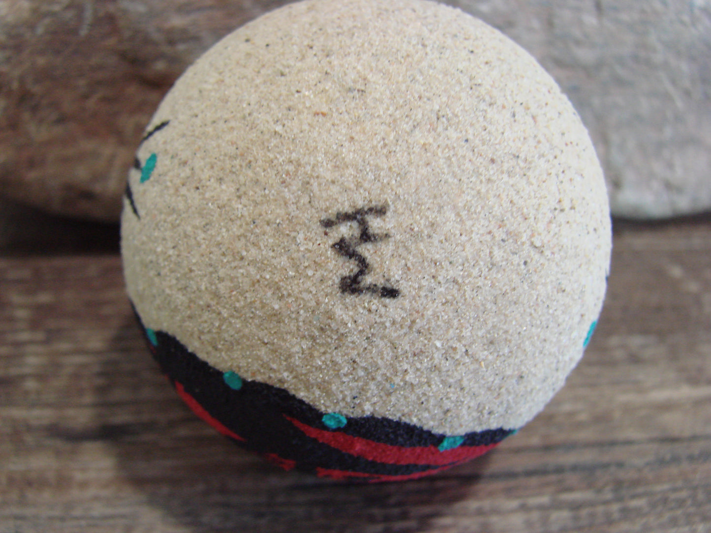 Native American Navajo Indian Sand Painted Ornament - MH