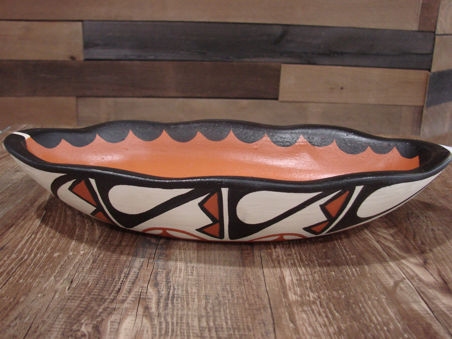 Native American Santo Domingo Kewa Handmade Clay Pottery by R & B