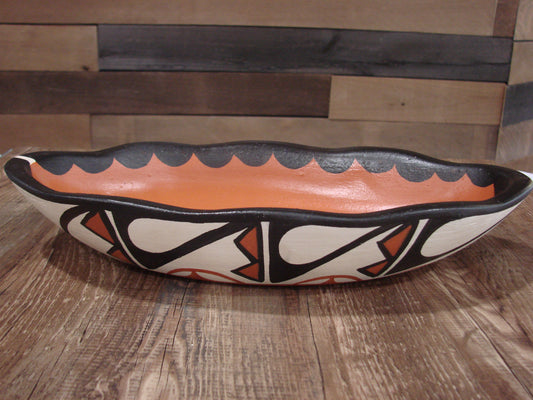 Native American Santo Domingo Kewa Handmade Clay Pottery by R & B