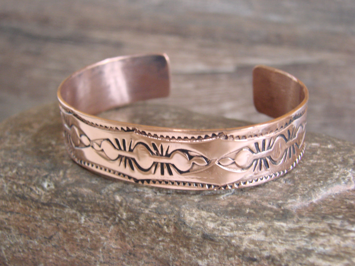 Native American Navajo Copper Bracelet by Elaine Tahe