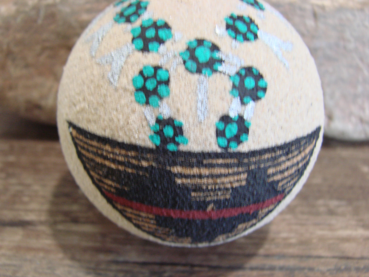 Native American Navajo Indian Sand Painted Ornament - MH