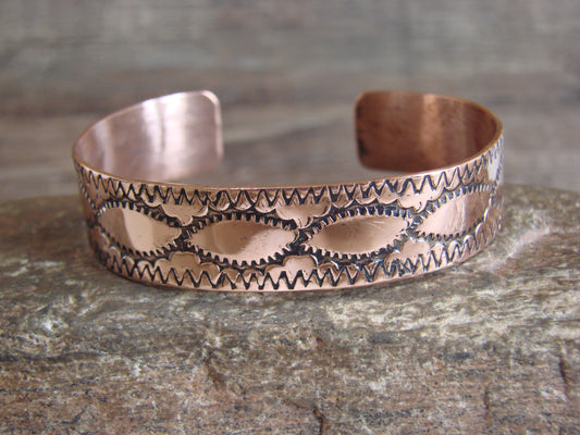 Native American Navajo Copper Bracelet by Elaine Tahe
