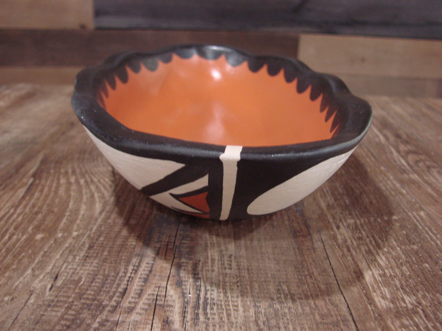 Native American Santo Domingo Kewa Handmade Clay Pottery by R & B