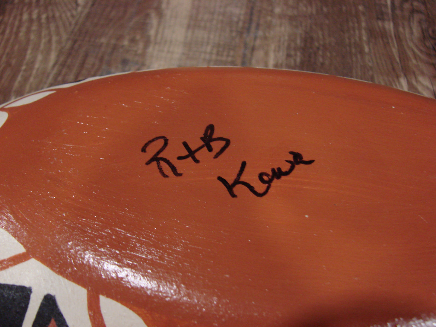 Native American Santo Domingo Kewa Handmade Clay Pottery by R & B