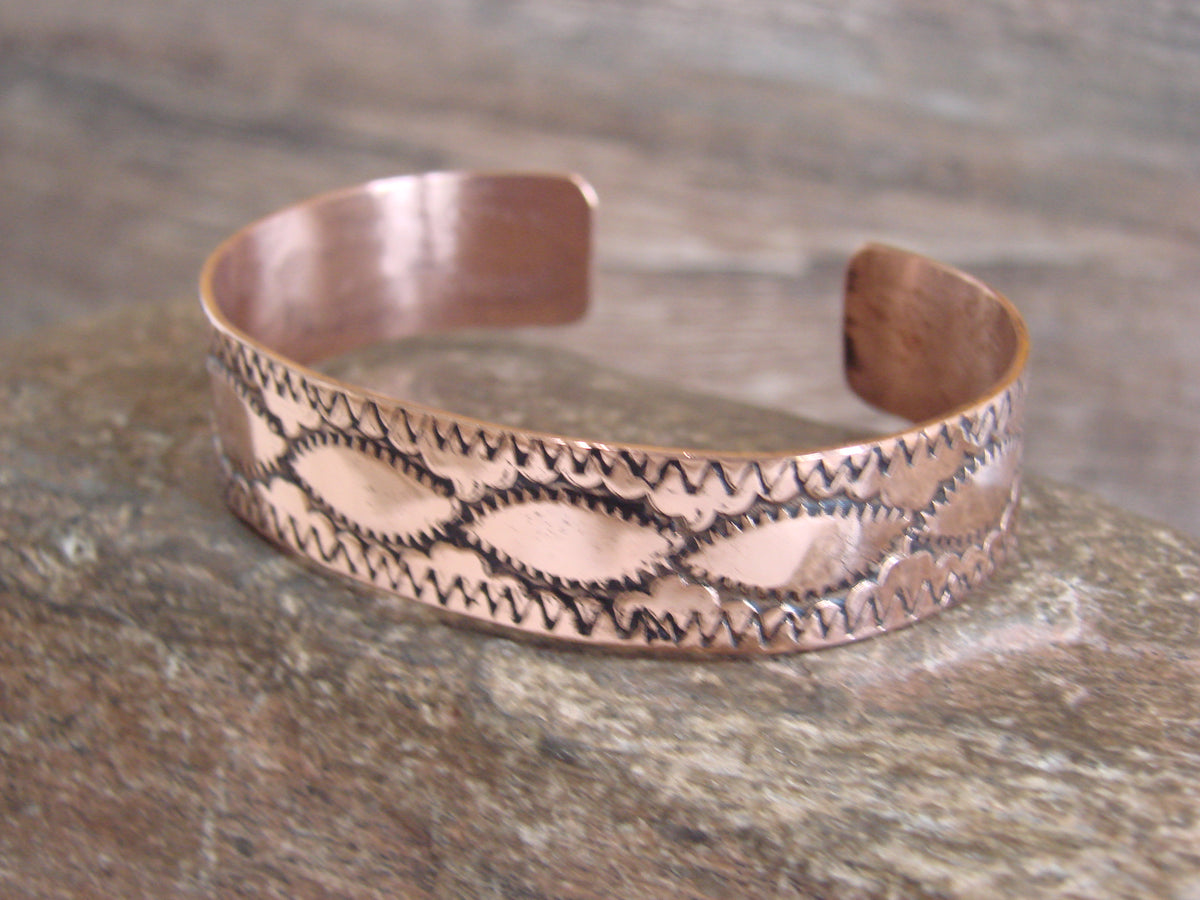 Native American Navajo Copper Bracelet by Elaine Tahe