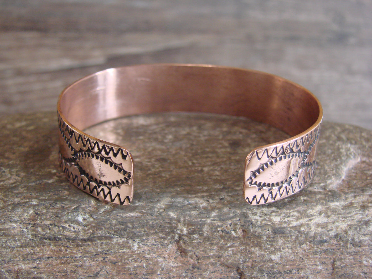 Native American Navajo Copper Bracelet by Elaine Tahe
