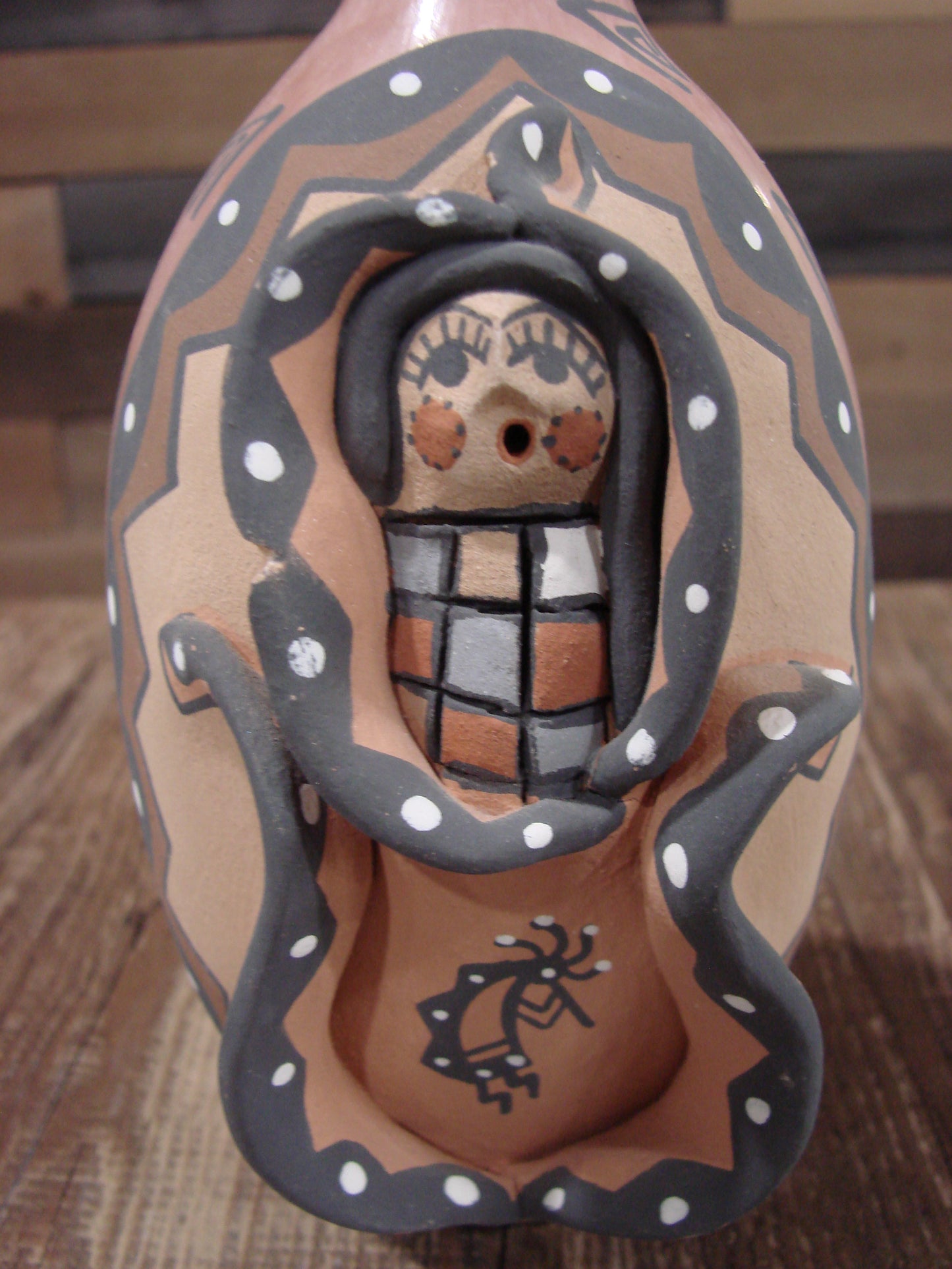 Native American Jemez Pueblo Handmade Clay Corn Maiden Pottery by Fragua