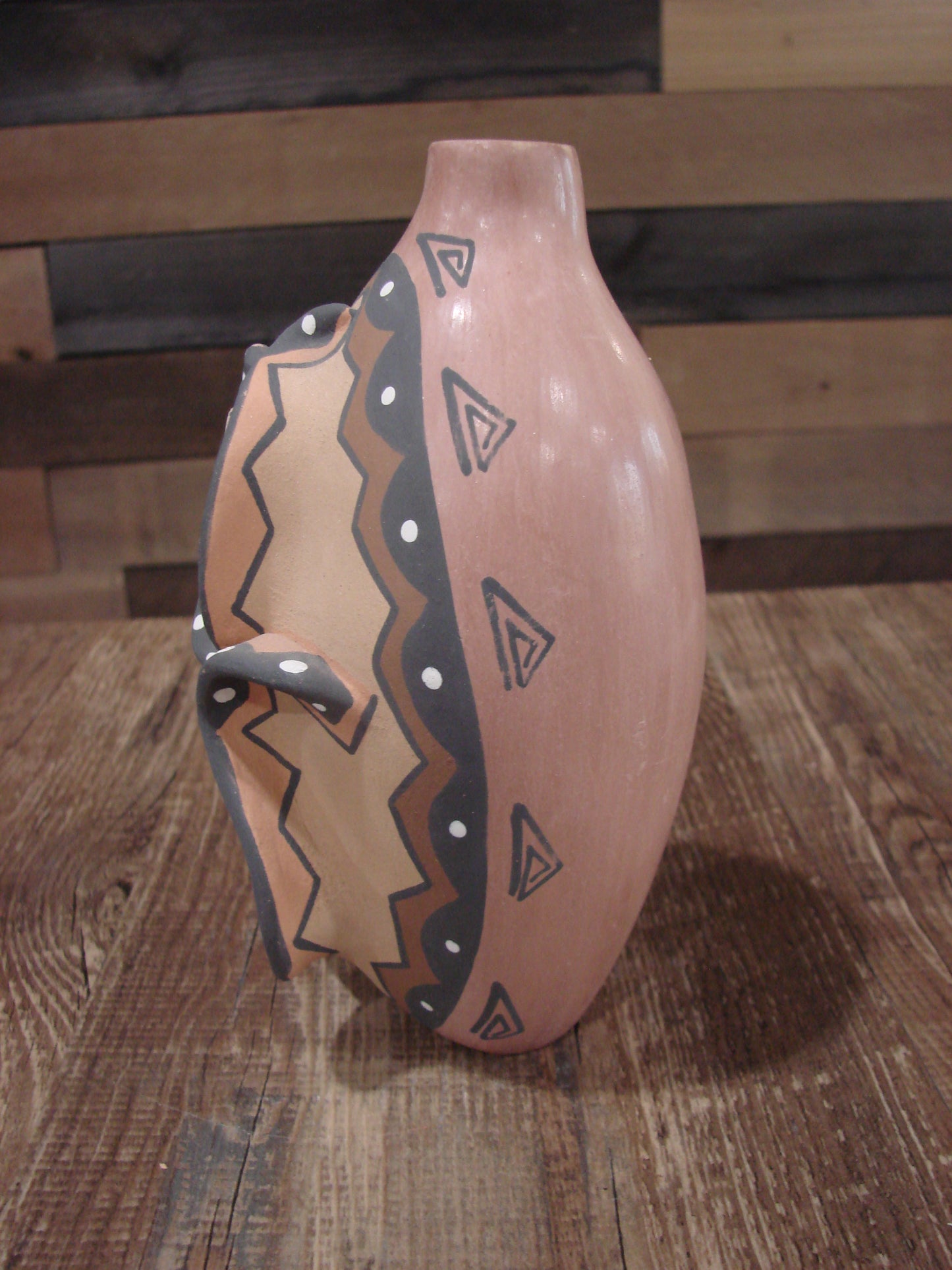 Native American Jemez Pueblo Handmade Clay Corn Maiden Pottery by Fragua