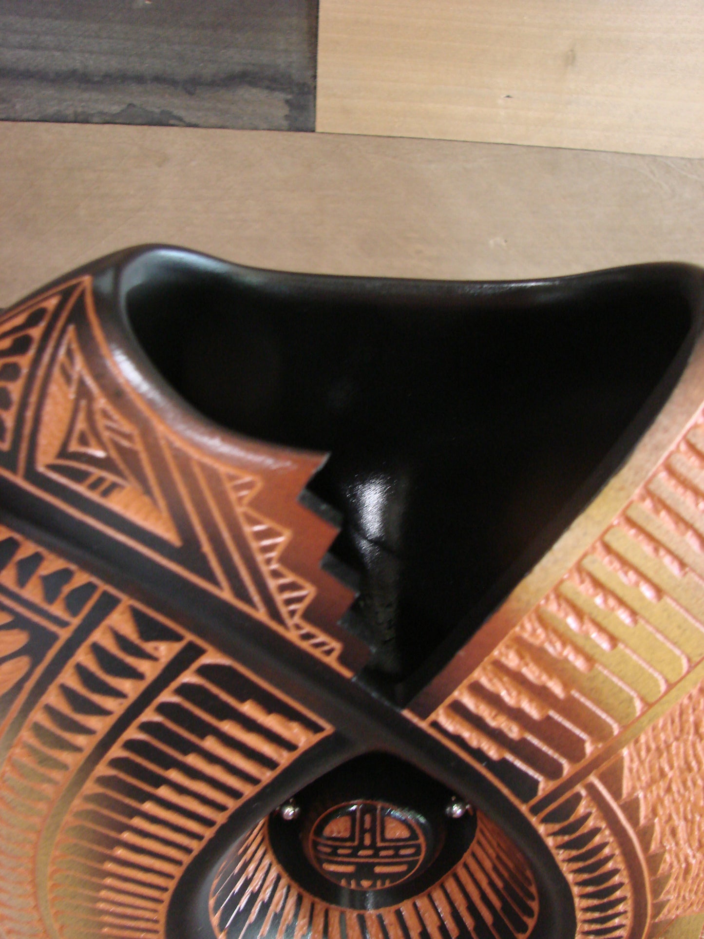 Laguna Pueblo Indian Hand Etched Pillow Pottery by Diane Aragon