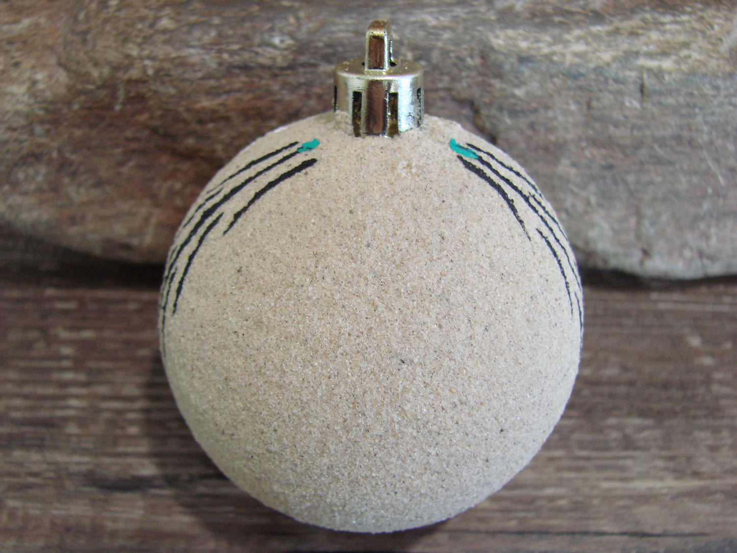 Native American Navajo Indian Sand Painted Ornament - MH