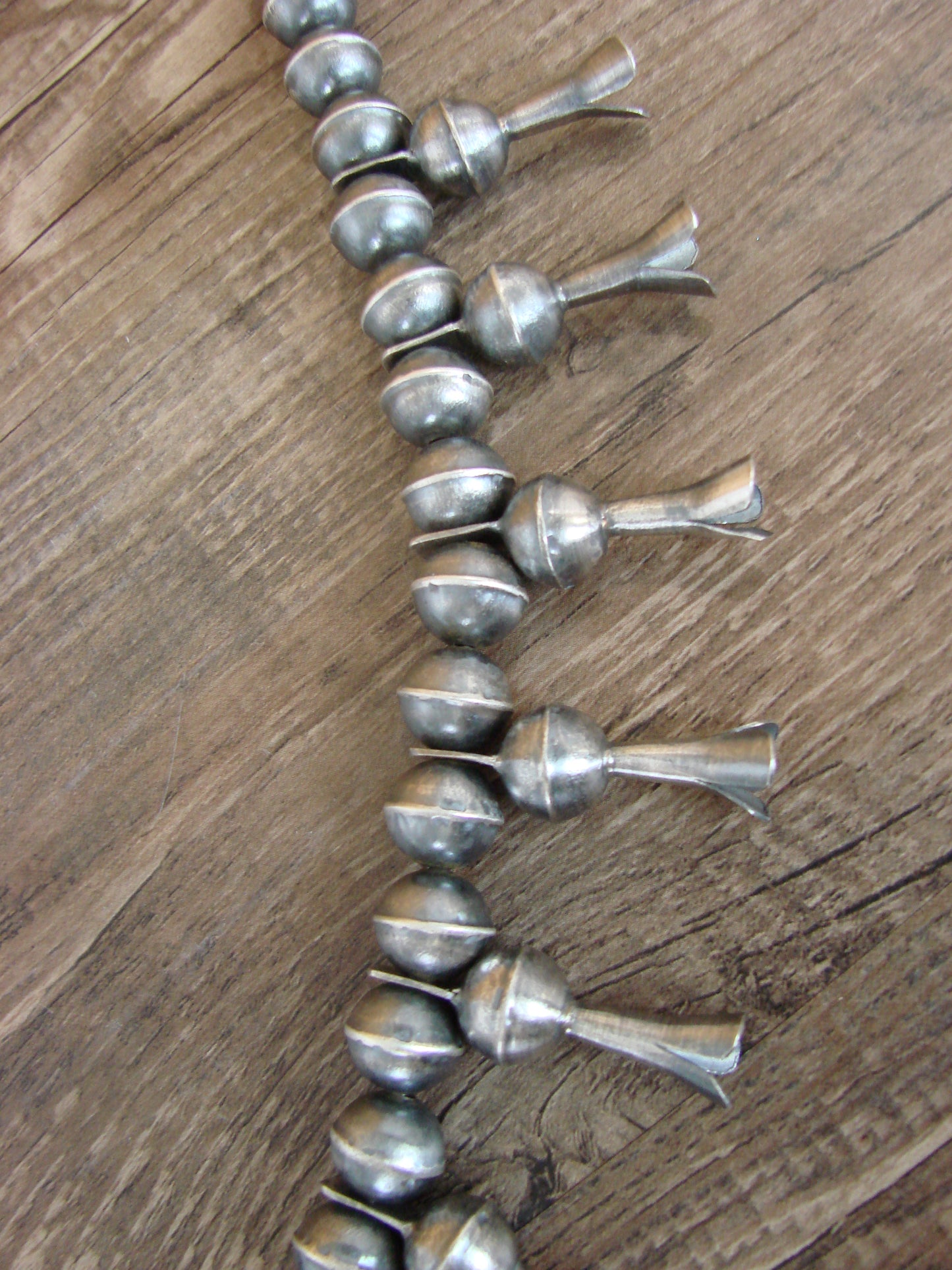 Native American Sterling Silver & Turquoise Squash Blossom Necklace Set by Martin