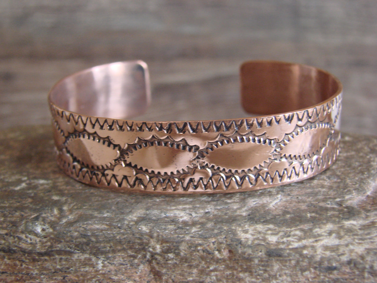 Native American Navajo Copper Bracelet by Elaine Tahe