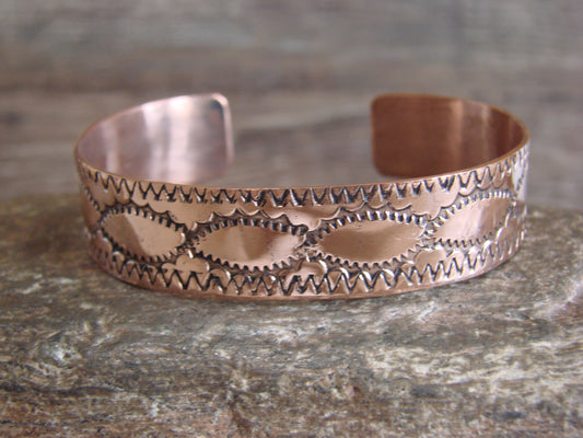 Native American Navajo Copper Bracelet by Elaine Tahe