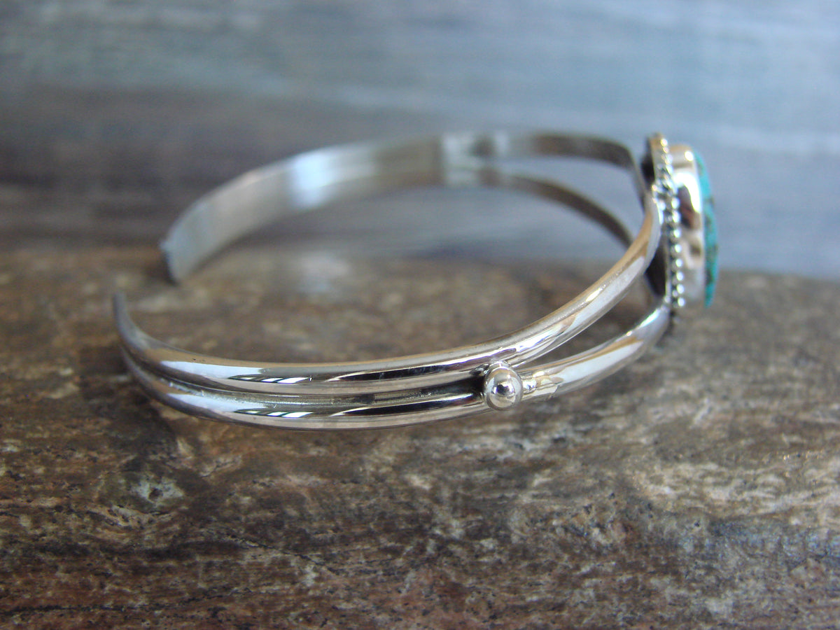 Native American Sterling Silver Turquoise Bracelet by Begay