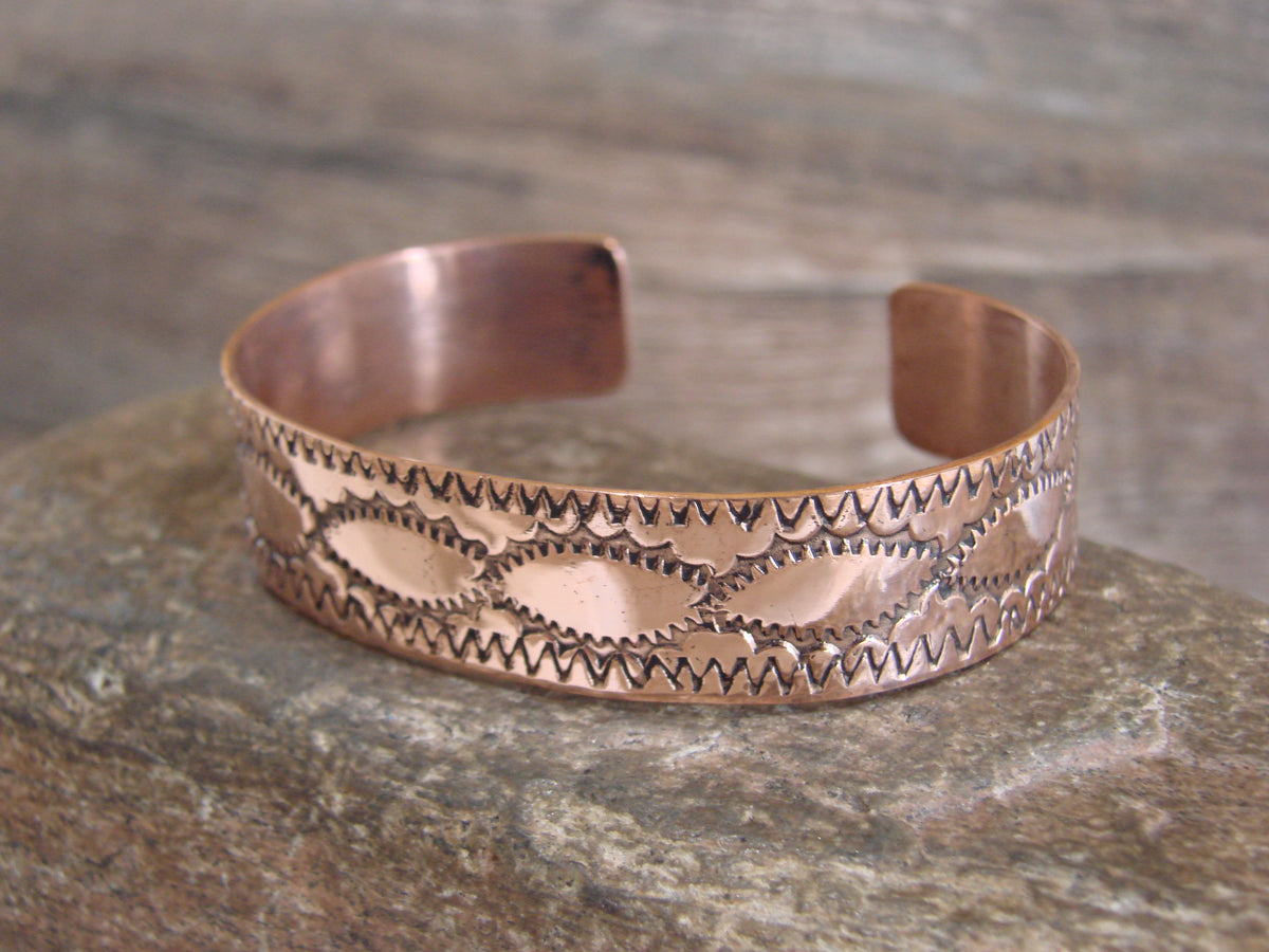 Native American Navajo Copper Bracelet by Elaine Tahe