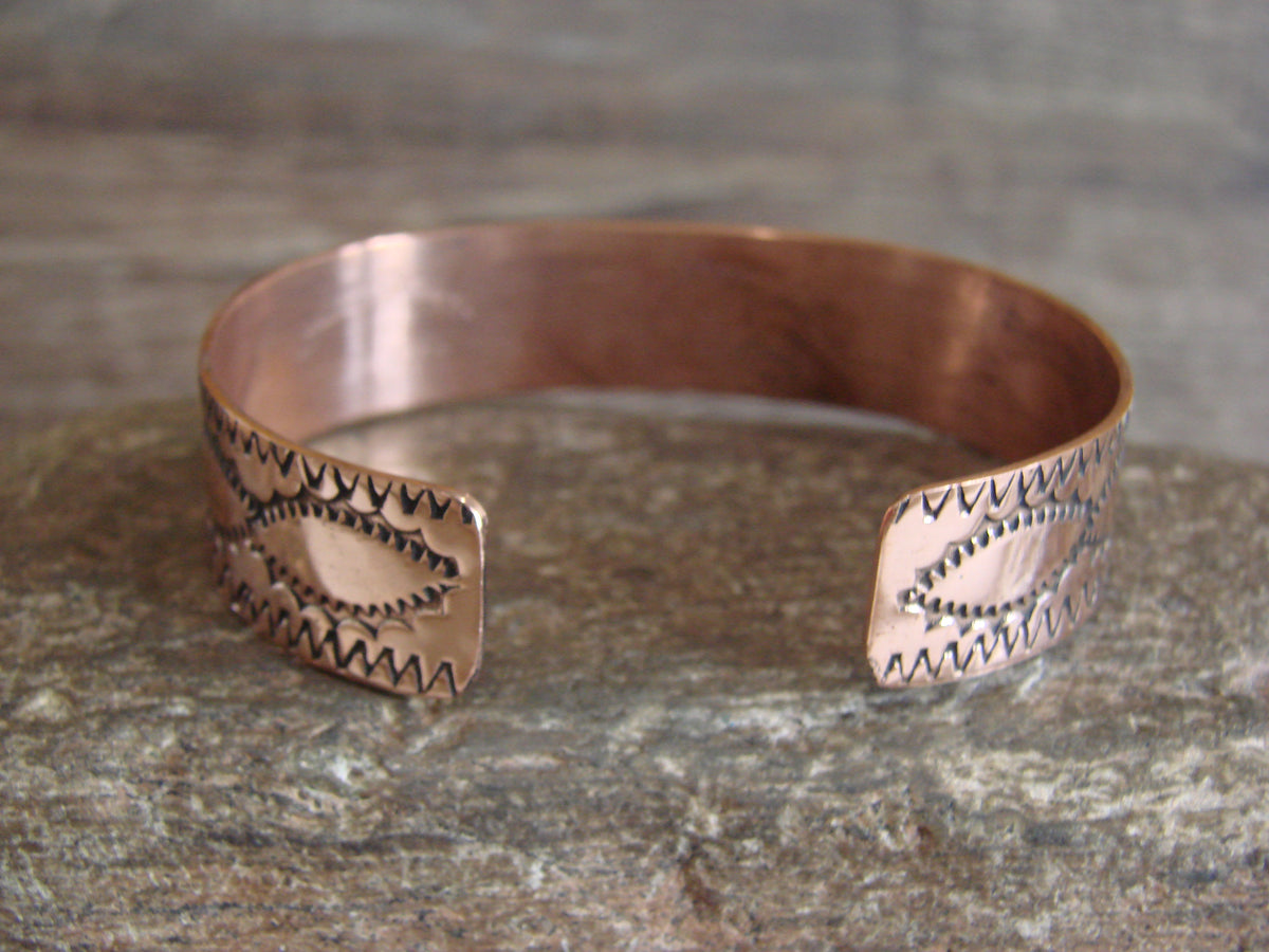 Native American Navajo Copper Bracelet by Elaine Tahe