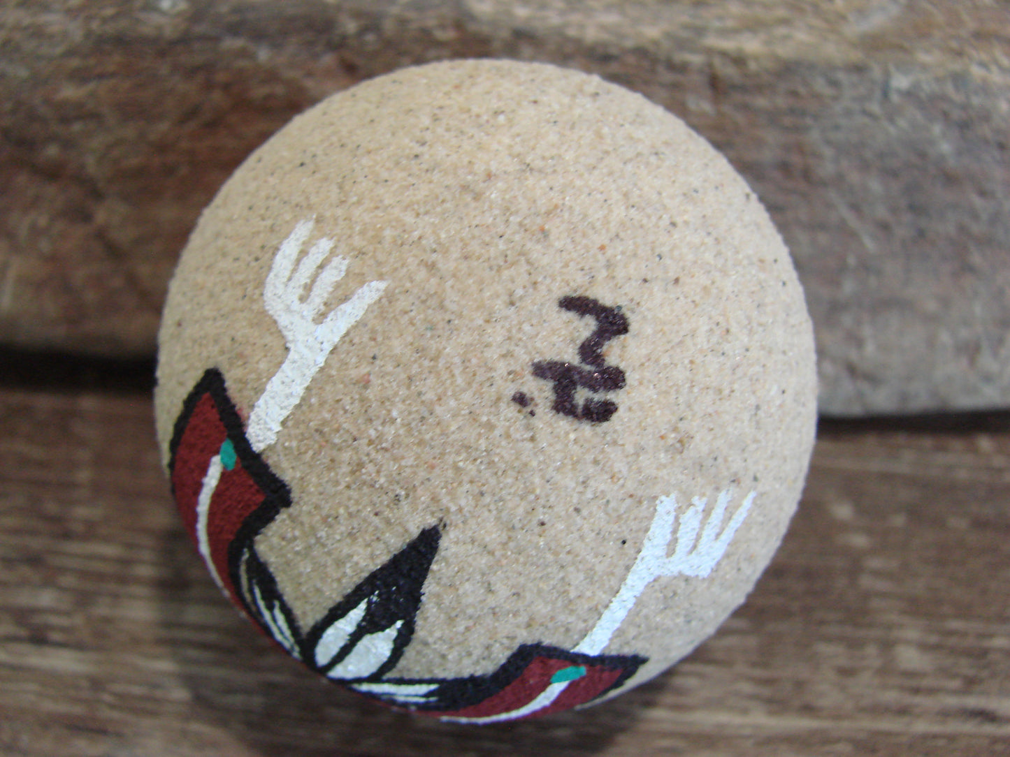 Native American Navajo Indian Sand Painted Ornament - MH