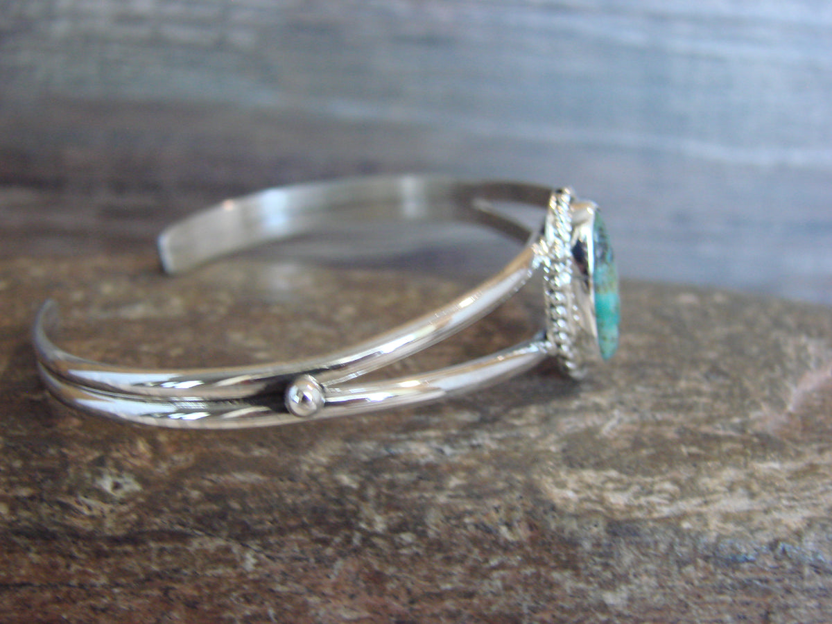 Native American Sterling Silver Turquoise Bracelet by Begay